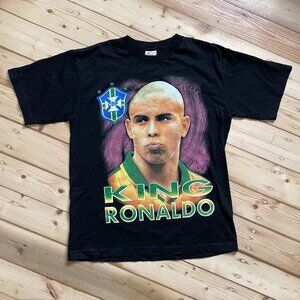 Vintage Soccer Ronaldo T Shirt Real Madrid Brazil Very Ronaldo Nazario Shirt